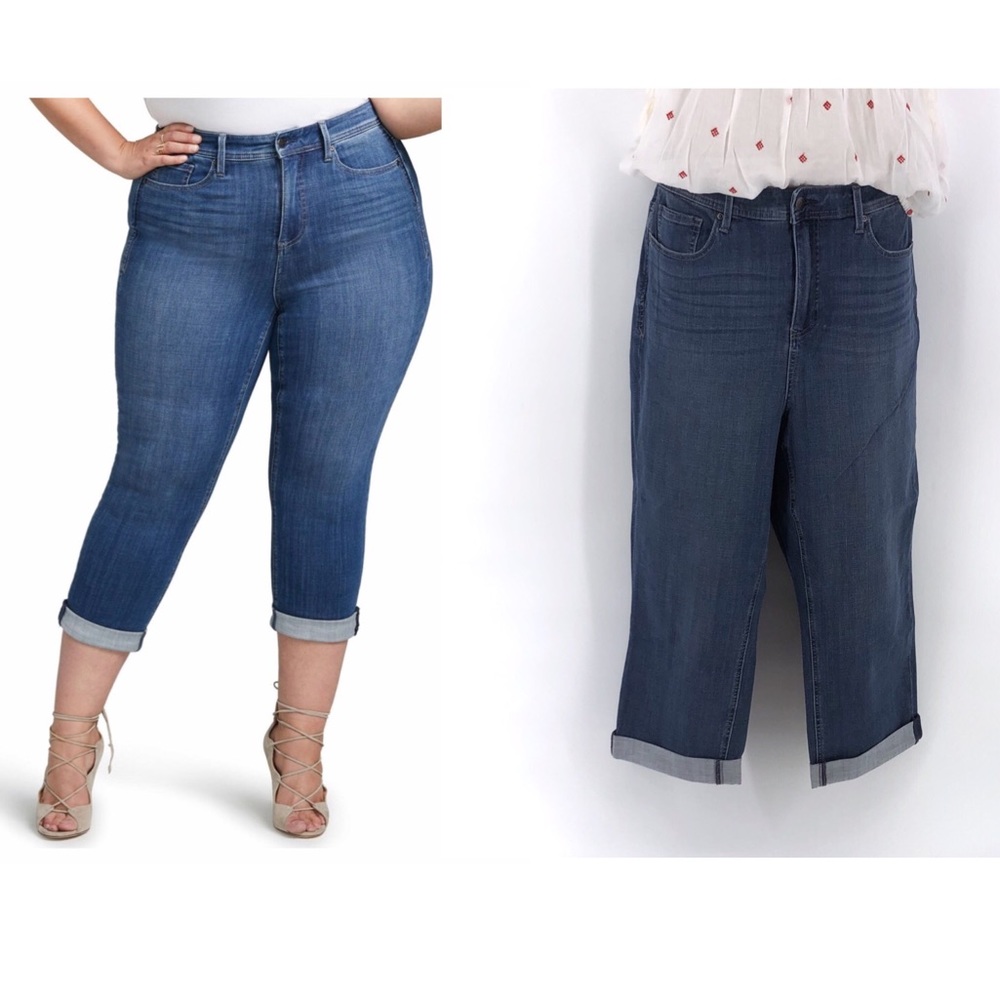 Curves 360 by NYDJ Straight Crop Jeans Sz:…22&26